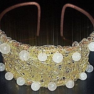 Handmade Fair Trade Matr Boomie Gold Copper Bracelet